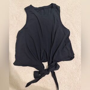 Lululemon Black Tie-Front Tank